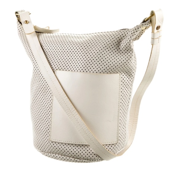Clare V. Leather Perforated Shoulder Bag - Picture 1 of 1